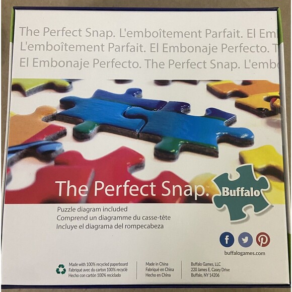 Buffalo Games 750pcReflections Cardboard Jigsaw Puzzle Sealed Mountains on Fire - Picture 2 of 2